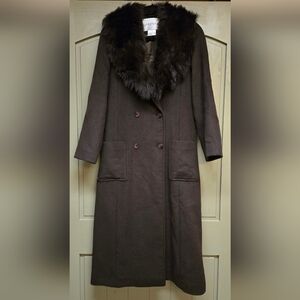 C* - Jaeger Wool & Angora long fur coat